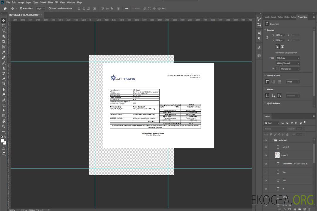 Modèle de relevé bancaire d'Azerbaïdjan Afbbank au format Excel et PDF template Modèle de relevé bancaire d'Azerbaïdjan Afbbank au format Excel et PDF template